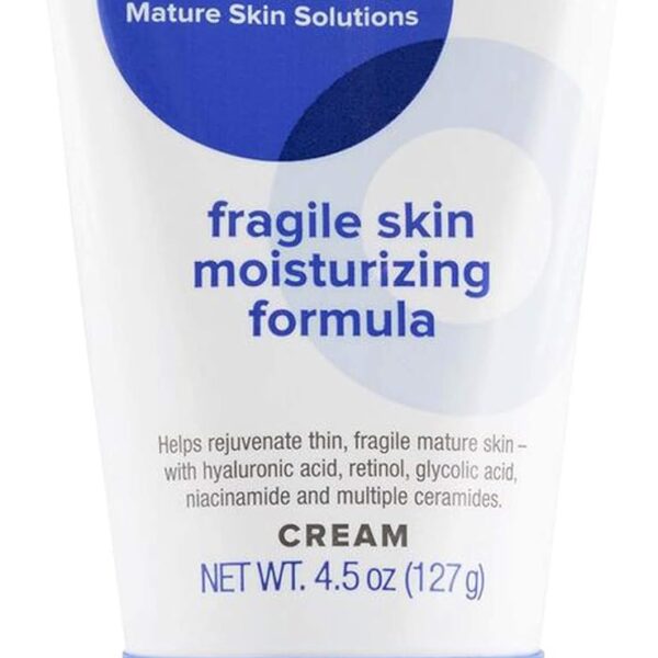 Specialized Fragile Skin Moisturizing Cream: Formula to Restore & Rejuvenate Mature Skin - Daily Moisturizer & Anti Wrinkle Cream for Firming & Strengthening Thin, Aging Skin - 4.5 Oz Tube